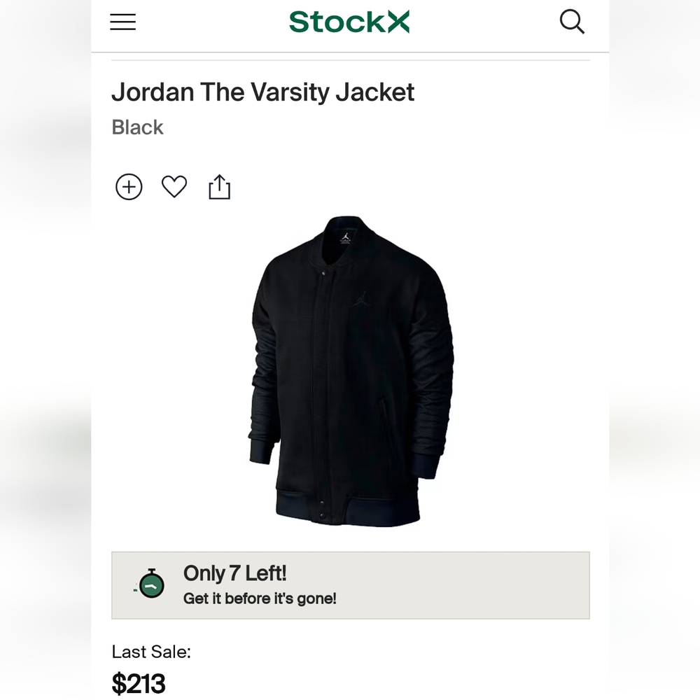 Rare Nike Air Jordan Varsity Jacket Men's XL